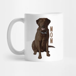 Lab Mom Chocolate Labrador Retriever Dog Lover Mug